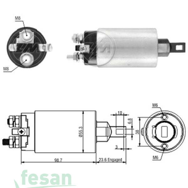 ZM 1895 MİTSUBİSHİ 12V MARŞ OTOMATİĞİ HYSTER FORKLİFT SUMİTOMO FORKLİFT YALE FORKLİFT