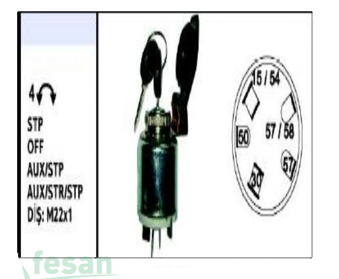 NESAN NS 10601 KONTAK ANAHTAR NEWHOLLAND FİAT TRK