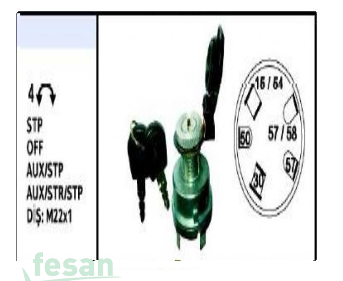 NESAN NS 10703 KONTAK ANAHTARI ERKUNT TRAKTÖR