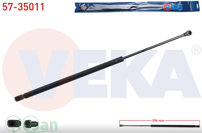 57-35011 AMORTİSÖR BAGAJ RENAULT LAGUNA I 1993-2001 596MM/450N