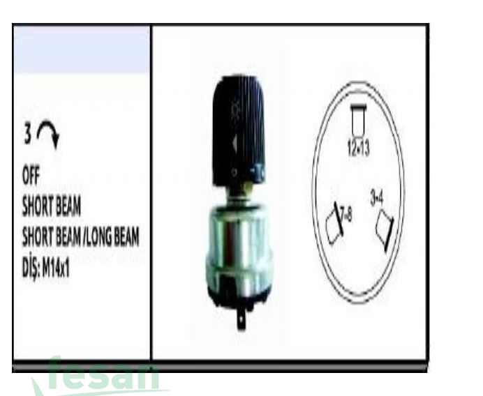 NESAN NS 11104 ANAHTAR FAR BMC PROFESYONEL ÇEVİRME