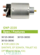 GENON GNP 2335 MİTSUBİSHİ 12V MARŞ OTOMATİĞİ HYUNDAİ SANTAFE SONATA KİA TRAJET XG OPTİMA