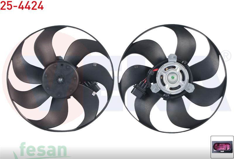 25-4424 12V FAN MOTORU VW POLO 1994-1999 SEAT İBİZA CORDOBA