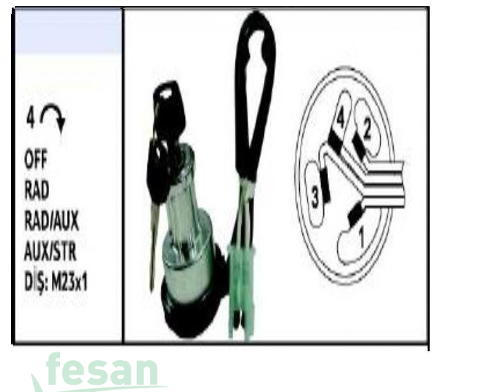 NESAN NS 15000 KONTAK ANAHTARI AS 250 950 2000>