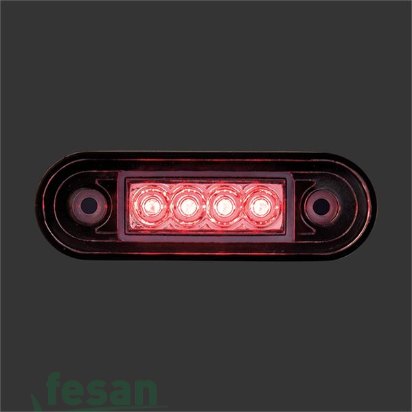 BAD 238 TEPE KAŞ LAMBASI 4LED KIRMIZI  ÜNİVERSAL