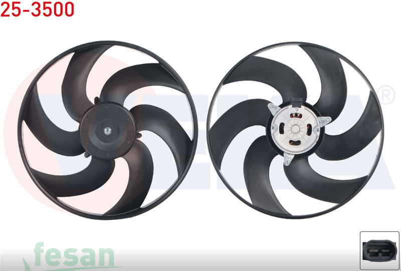 25-3500 12V FAN MOTORU RENAULT CLİO I II DAVLUMBAZSIZ KANGOO 1998-2008 OPEL MOVANO RENAULT 19
