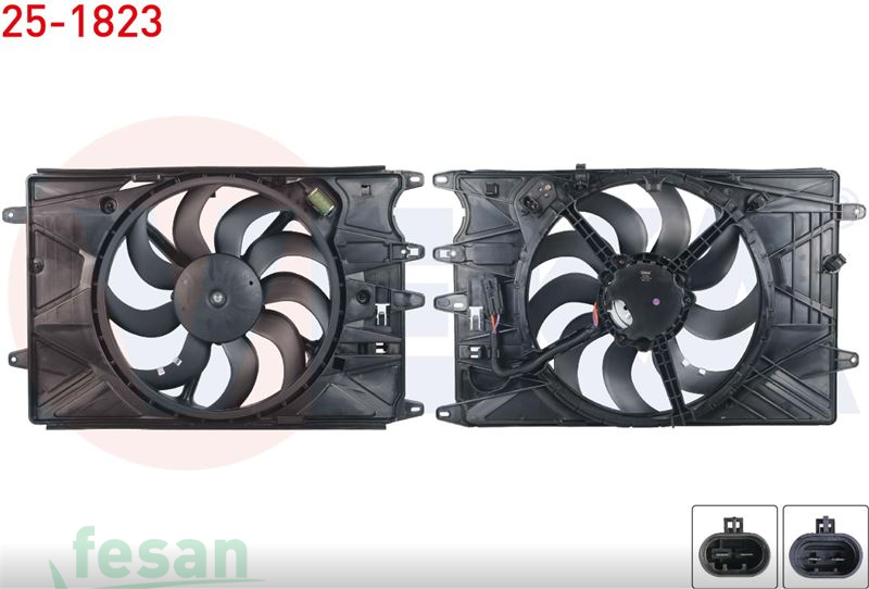 25-1823 12V FAN MOTORU FİAT EGEA 1.4 HB/SW 1.6-1.3 1.6D DAVLUMBAZLI KLİMALI