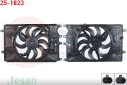 25-1823 12V FAN MOTORU FİAT EGEA 1.4 HB/SW 1.6-1.3 1.6D DAVLUMBAZLI KLİMALI