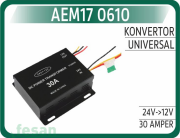 17 0610 24V-12V KONVERTÖR 30AHM