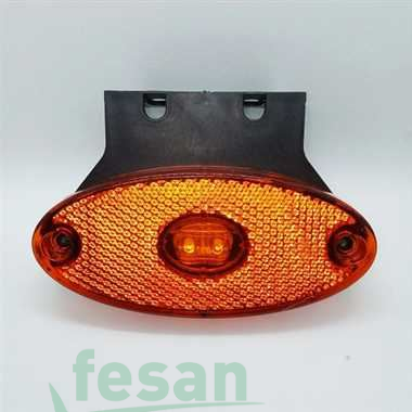 TAS 006S 12-24V DORSE LAMBA LED OVAL VAS TİPİ SARI