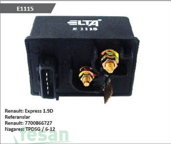E1115 12V ISITMA RÖLESİ RENAULT EXPRES DUCATO