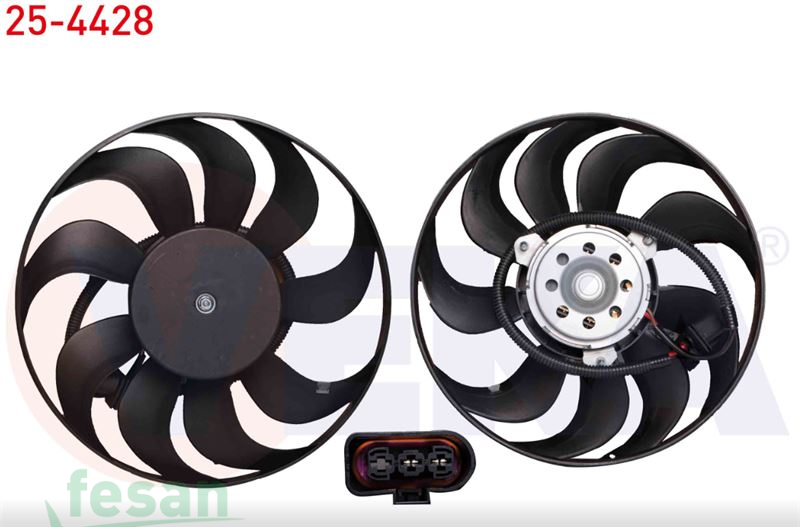25-4428 12V FAN MOTORU VW POLO SKODA FABİA KISA MOTOR 2001-2012