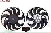 25-4428 12V FAN MOTORU VW POLO SKODA FABİA KISA MOTOR 2001-2012