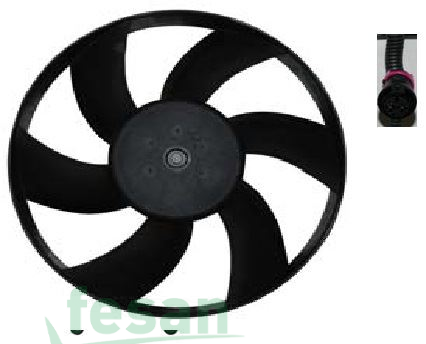 83194 12V FAN MOTORU POLO CLASİC 1995-2003 VW CADDY 1.9 TDİ YUVARLAK SOKET 300MM