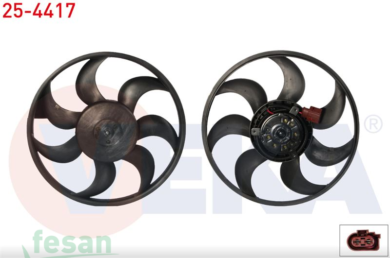 83134 12V FAN MOTORU VW TRANSPORTER T5 2003-2011 KÜÇÜK TİP KASASIZ 300WATT 290MM
