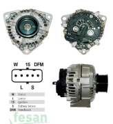 BOSCH DLA397 24V ALTERNATÖR MERCEDES BENZ AXOR 1840 2540 2543 ACTROS ATEGO UNIMOG DAF95 110AHM 3 AYAK