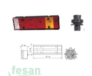 AYFAR ST 1009 STOP LAMBASI 7 FONKSİYON KANALLI SAĞ TESİSATLI PLAKASIZ MERCEDES ATEGO I-II AXOR KISA TİP 470MM