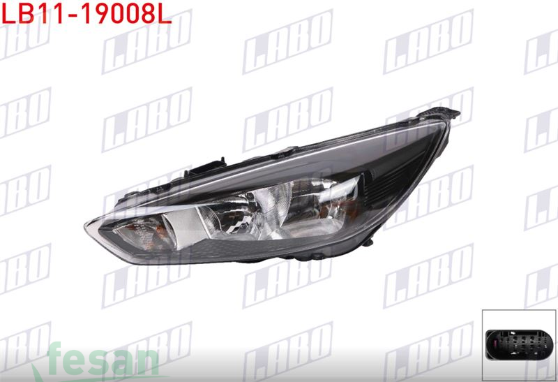 LB11-19008L FAR FORD FOCUS SOL SİYAH 2015> MOTORLU