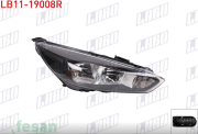 LB11-19008R FAR FORD FOCUS 2015> SAĞ MOTORLU SİYAH ÇERÇEVELİ