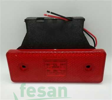 TAS 003K 12V SİDE MARKER LEDLİ ARKASI DÜZ KIRMIZI