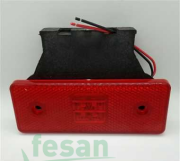 TAS 003K 12V SİDE MARKER LEDLİ ARKASI DÜZ KIRMIZI