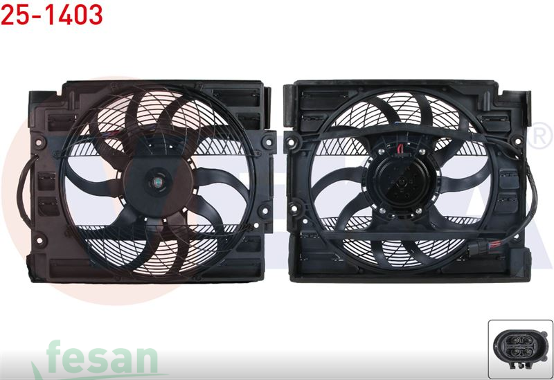 25-1403 FAN MOTORU BMW 5 SERISI 4FİŞLİ DAVLUMBAZLI E39 5.20İ 5.25İ 5.35İ 5.25TD 5.25TDS 1995-2004