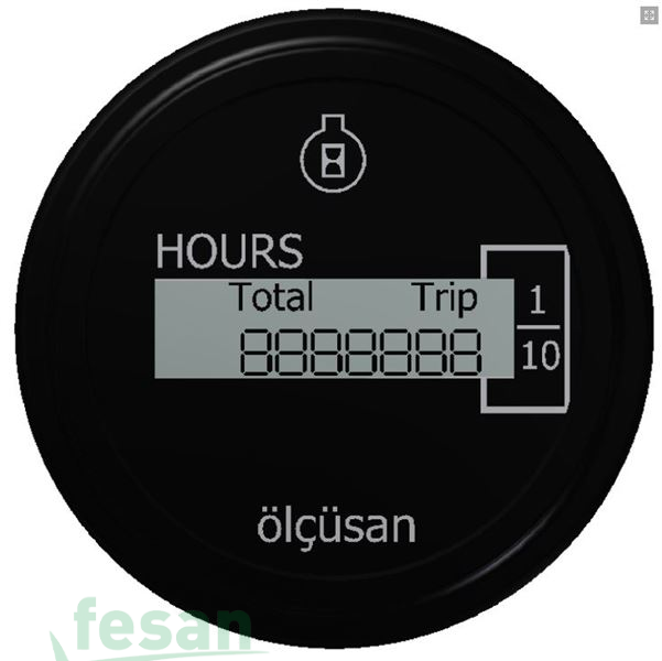 ÖLÇÜSAN 112215 12V-36 MOTOR ÇALIŞMA SAATİ DİJİTAL