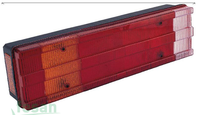 0122LK STOP LAMBASI 7 FONKSİYON KANALLI KABLOLU TESİSATLI PLAKASIZ MERCEDES ATEGO I-II AXOR KISA TİP 470MM