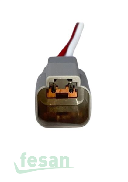 2K049EK SOKET ALMAN 2Lİ İŞMAKİNASI ERKEK KABLOLU