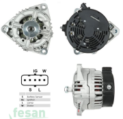 BOSCH DLA413 24V ALTERNATÖR MAN TGA 2000-2005 MAN F2000 M2000L OTOKAR SULTAN TEMSA SAFİR WL-IG-S-DFM UÇLU 110AHM 3 AYAK
