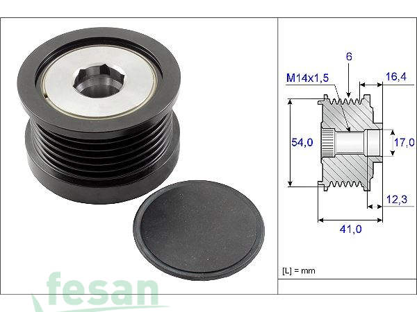 İNA 535025910 ŞARJ KASNAK RULMANLI FORD FOCUS II FORD C-MAX FİESTA