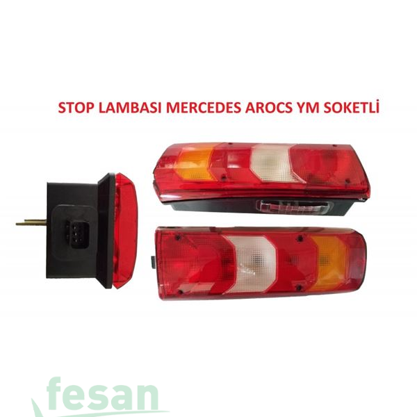 202001-SKT-LH STOP LAMBASI MERCEDES ACTROS SOKETLİ SOL AROCS PLAKALI OK İŞARETLİ