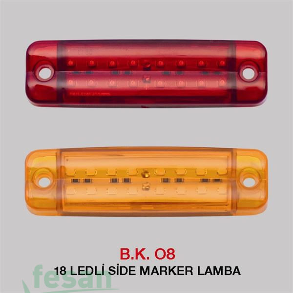 BK 08K PARMAK LAMBA 18LED UZUN KIRMIZI