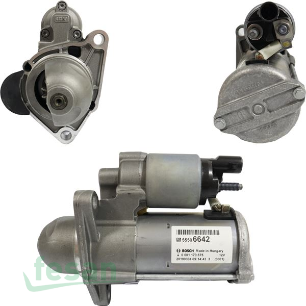 OEM 55506642 BOSCH 12V MARŞ MOTORU OPEL ASTRA K CORSA E 1.0 CHEVROLET SPARK 1.0 13DİŞ