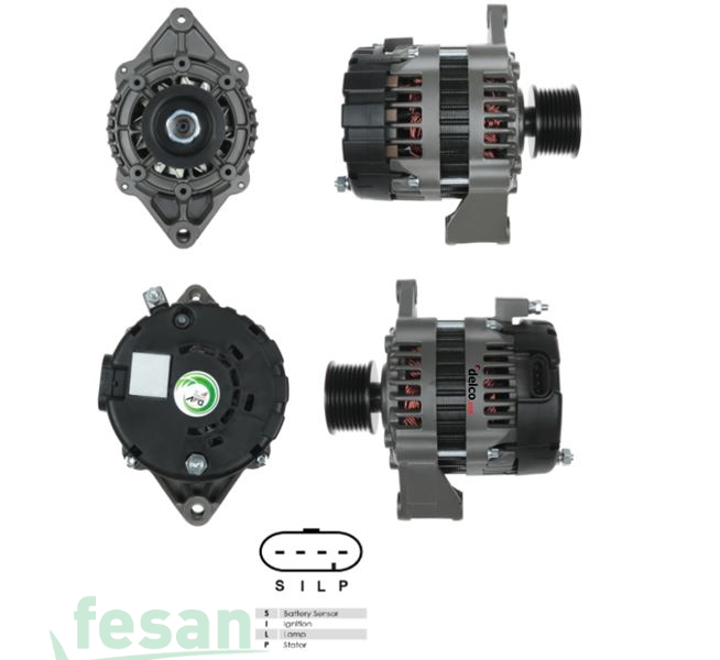 DELCO DLA074 12V ALTERNATÖR NEW HOLLAND C185 C190 COMPRESÖR LOADER CASE KAR KÜREME 430 435 440 445 450 CASE 420 440CT 95AHM