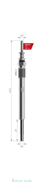 SVAC SV012  000  11V ISITMA BUJİSİ BMW 7.40T TD E38