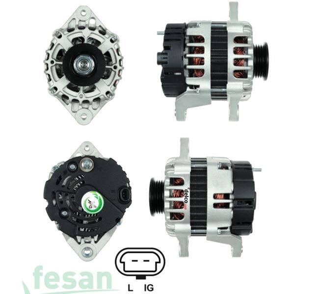 DELCO DLA1247 12V ALTERNATÖR CHEVROLET AVEO KALOS BENZİNLİ IG-L UC 2003-2008 80AHM