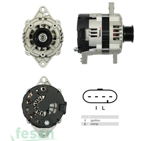 DELCO DLA1249 12V ALTERNATÖR CHEVROLET AVEO NUBİRA LACETTİ 2004-2012 L-IG-R UÇ 85AHM