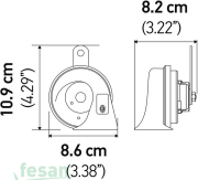 HELLA 3FH0011225-851 KORNA DADAT TKM VW 400/500HZ EM KARE SOKETLİ
