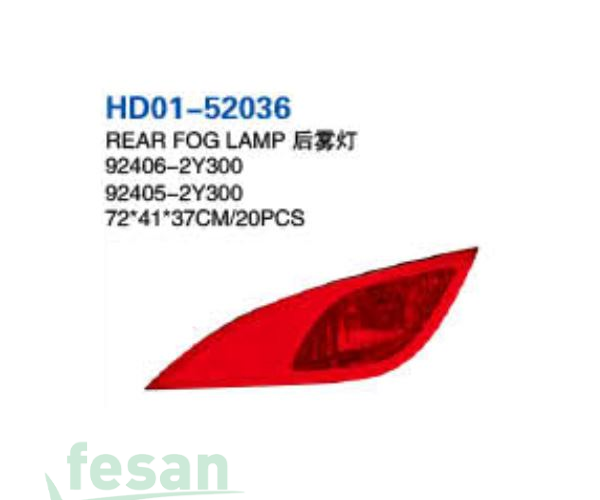 92406-2Y300 REFLEKTÖR TAMPON HYUNDAİ İX35 2009-2015 SAĞ