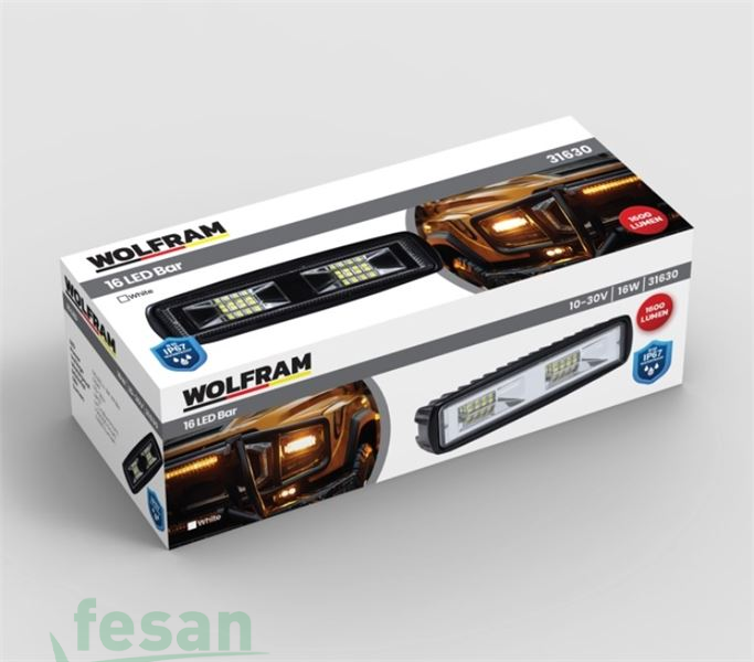 WOLFRAM 31630 12/24V GÜNDÜZ FARI LED 16W ALTTAN BAĞLANTI