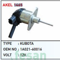 AKEL 1465 12V STOP SELONOİDİ MİNİ TİP