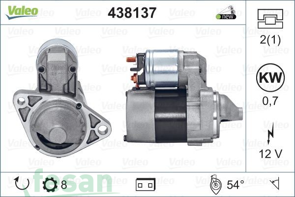 VALEO 438137 12V MARŞ MOTORU NİSSAN ALMERA PRIMERA 8DİŞ 1.5 1.6 1.8