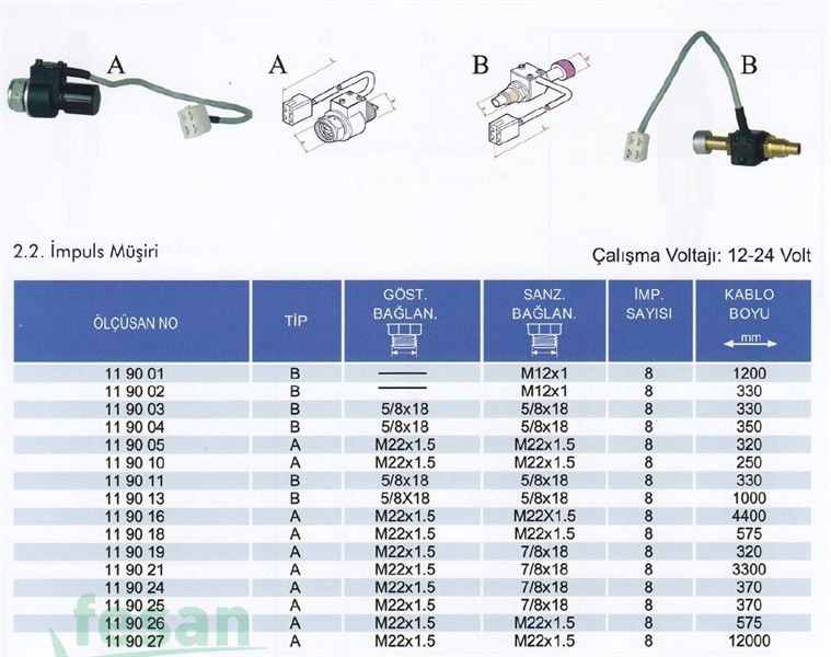 ÖLÇÜSAN 119016 KM DİRSEĞİ İMPLUS SULTAN 145S