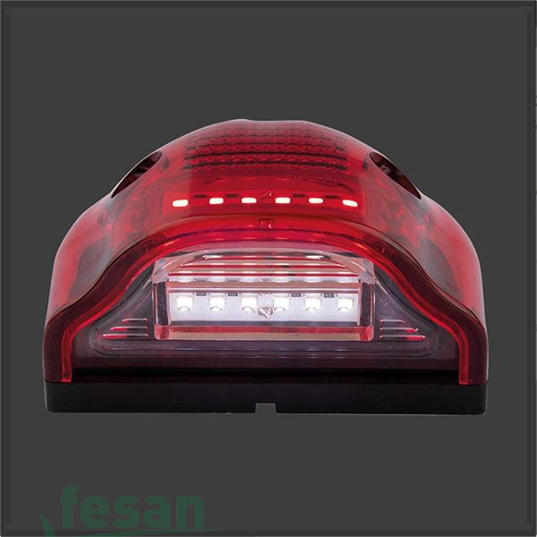 BAD 700 PLAKA LAMBASI ÜNİVERSAL LED KIRMIZI 6LED