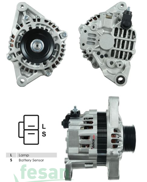 HITACHI DLA652 12V ALTERNATÖR NİSSAN ALMERA I 2.0 PRIMERA 2.0 1996 2000 L-S UÇ 80AHM İÇTEN SOGUTMA YM YATIK KULAK