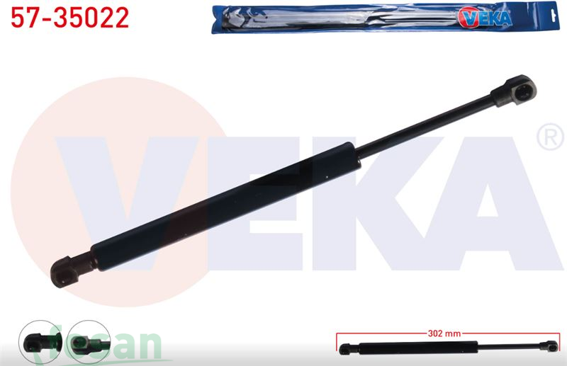 57-35022 AMORTİSÖR BAGAJ RENAULT FLUENCE 2012> 302MM/640N