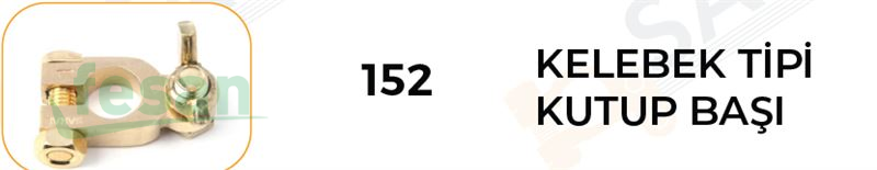 SARAL 152 KUTUP BAŞI MAN TİPİ KELEBEKLİ SARI + -