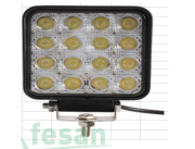 L1005 12-80V ÇALIŞMA LAMBASI 16LED KARE 48W 35MM