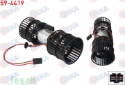 59-4419 12V KALORİFER MOTORU SKODA FELİCİA 1994-2002 VW CADDY II 1995-2004 ÇİFT MİLLİ BLOWER AYAKLI